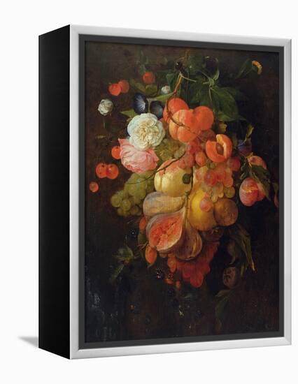 Fruit and Flowers-Jan Davidsz. de Heem-Framed Premier Image Canvas