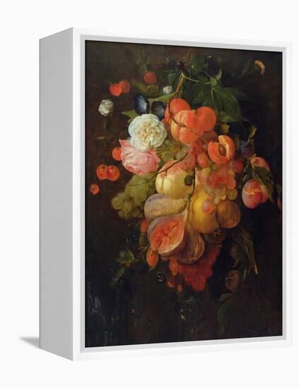 Fruit and Flowers-Jan Davidsz. de Heem-Framed Premier Image Canvas