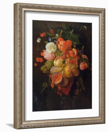 Fruit and Flowers-Jan Davidsz. de Heem-Framed Giclee Print