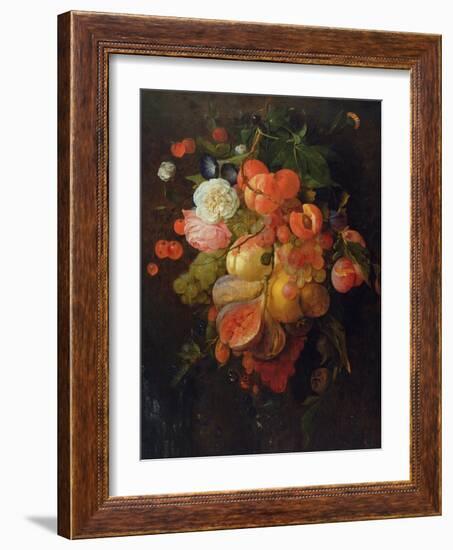 Fruit and Flowers-Jan Davidsz. de Heem-Framed Giclee Print