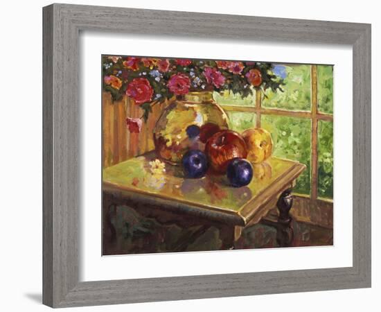 Fruit and Flowers-Hal Frenck-Framed Giclee Print