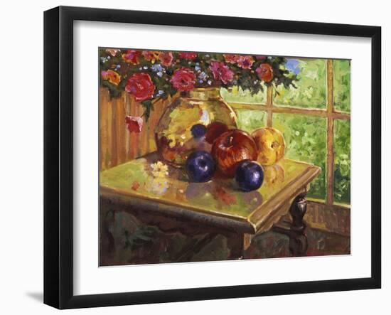 Fruit and Flowers-Hal Frenck-Framed Giclee Print