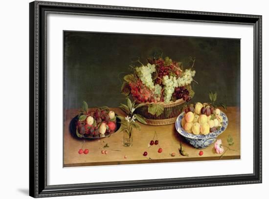 Fruit and Flowers-Isaac Soreau-Framed Giclee Print