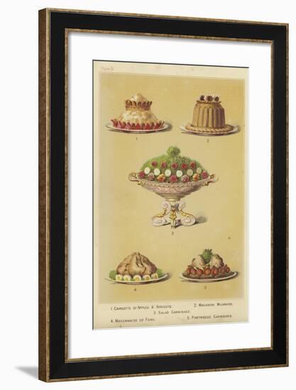 Fruit and Fowl Dishes-null-Framed Giclee Print