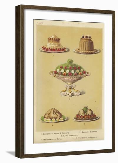 Fruit and Fowl Dishes-null-Framed Giclee Print