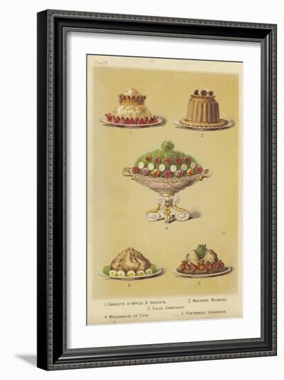 Fruit and Fowl Dishes-null-Framed Giclee Print