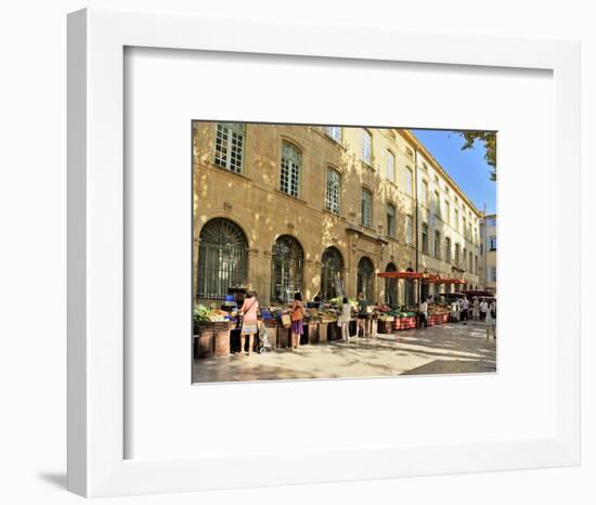 Fruit and Vegetable Market, Aix-En-Provence, Bouches-Du-Rhone, Provence, France, Europe-Peter Richardson-Framed Photographic Print