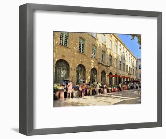 Fruit and Vegetable Market, Aix-En-Provence, Bouches-Du-Rhone, Provence, France, Europe-Peter Richardson-Framed Photographic Print