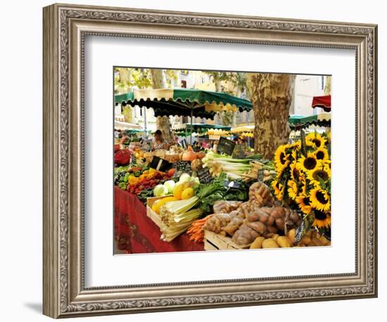 Fruit and Vegetable Market, Aix-En-Provence, Bouches-Du-Rhone, Provence, France, Europe-Peter Richardson-Framed Photographic Print