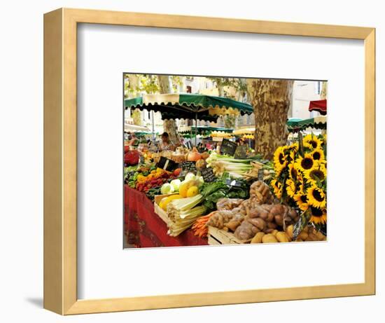 Fruit and Vegetable Market, Aix-En-Provence, Bouches-Du-Rhone, Provence, France, Europe-Peter Richardson-Framed Photographic Print