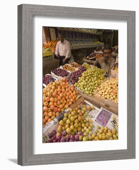 Fruit and Vegetable Market, Amman, Jordan, Middle East-Christian Kober-Framed Photographic Print