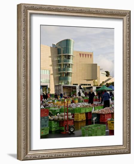 Fruit and Vegetable Market on a Sunday Morning Outside Te Papa, Wellington, New Zealand-Don Smith-Framed Photographic Print