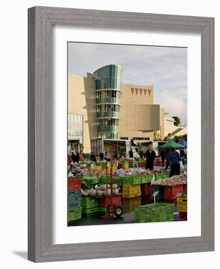 Fruit and Vegetable Market on a Sunday Morning Outside Te Papa, Wellington, New Zealand-Don Smith-Framed Photographic Print