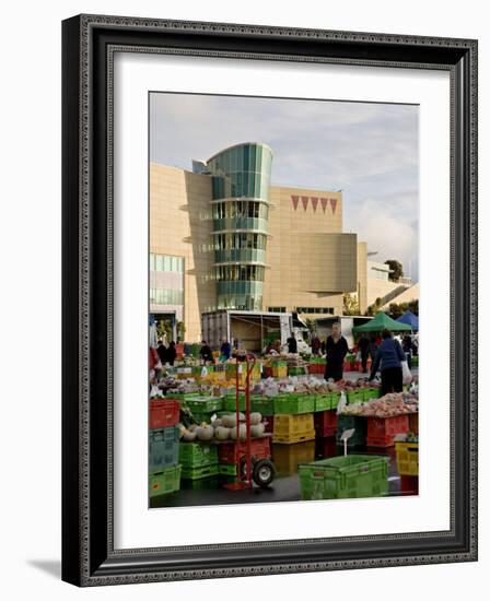 Fruit and Vegetable Market on a Sunday Morning Outside Te Papa, Wellington, New Zealand-Don Smith-Framed Photographic Print