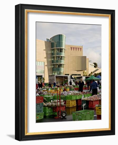Fruit and Vegetable Market on a Sunday Morning Outside Te Papa, Wellington, New Zealand-Don Smith-Framed Photographic Print
