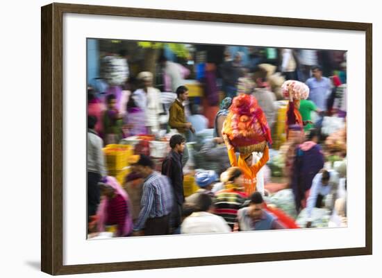 Fruit and Vegetable Market, Udaipur, Rajasthan, India-Peter Adams-Framed Photographic Print