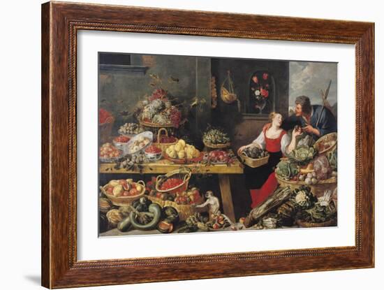 Fruit and Vegetable Market-Frans Snyders-Framed Giclee Print