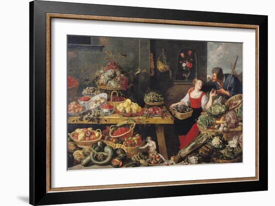 Fruit and Vegetable Market-Frans Snyders-Framed Giclee Print