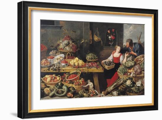 Fruit and Vegetable Market-Frans Snyders-Framed Giclee Print