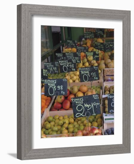 Fruit and Vegetable Shop, St. Omer, Pas De Calais, France-David Hughes-Framed Photographic Print
