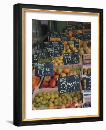 Fruit and Vegetable Shop, St. Omer, Pas De Calais, France-David Hughes-Framed Photographic Print