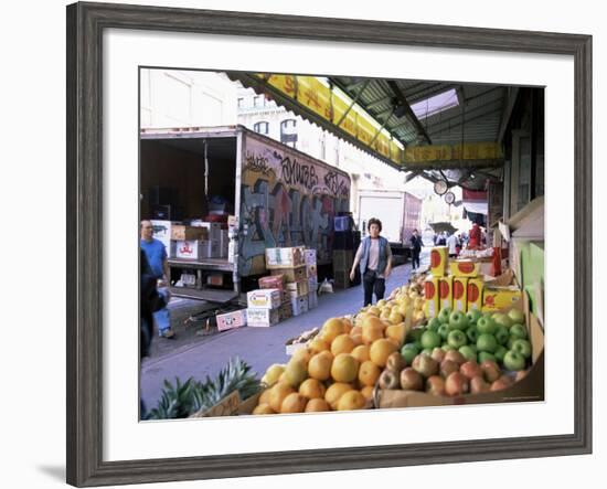 Fruit and Vegetable Stall, China Town, Manhattan, New York, New York State, USA-Yadid Levy-Framed Photographic Print