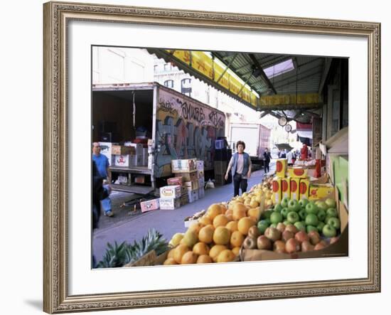 Fruit and Vegetable Stall, China Town, Manhattan, New York, New York State, USA-Yadid Levy-Framed Photographic Print