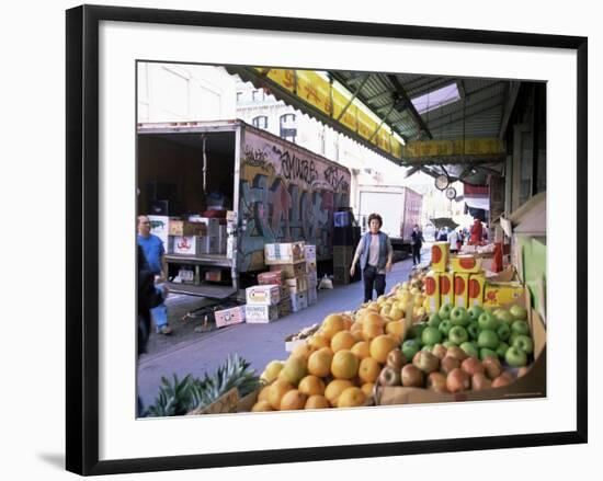 Fruit and Vegetable Stall, China Town, Manhattan, New York, New York State, USA-Yadid Levy-Framed Photographic Print