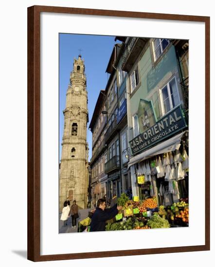 Fruit and Vegetable Stall, Quarter of Clerigos Tower, Porto, Portugal, Europe-De Mann Jean-Pierre-Framed Photographic Print