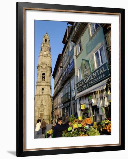 Fruit and Vegetable Stall, Quarter of Clerigos Tower, Porto, Portugal, Europe-De Mann Jean-Pierre-Framed Photographic Print