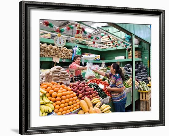 Fruit and Vegetable Stand in the Central Market, Mazatlan, Mexico-Charles Sleicher-Framed Photographic Print