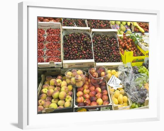 Fruit and Vegetables for Sale at Market, Florence, Tuscany, Italy-Rob Tilley-Framed Photographic Print