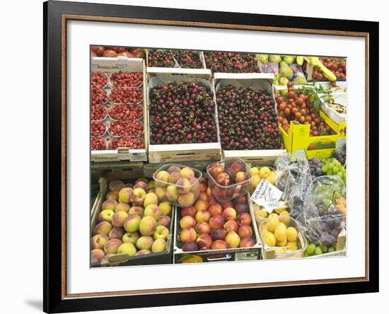 Fruit and Vegetables for Sale at Market, Florence, Tuscany, Italy-Rob Tilley-Framed Photographic Print