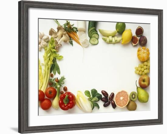 Fruit and Vegetables Forming a Frame-Walter Cimbal-Framed Photographic Print