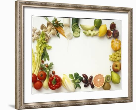 Fruit and Vegetables Forming a Frame-Walter Cimbal-Framed Photographic Print