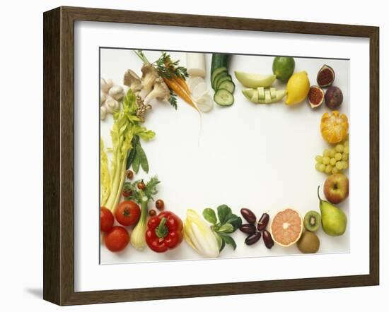 Fruit and Vegetables Forming a Frame-Walter Cimbal-Framed Photographic Print