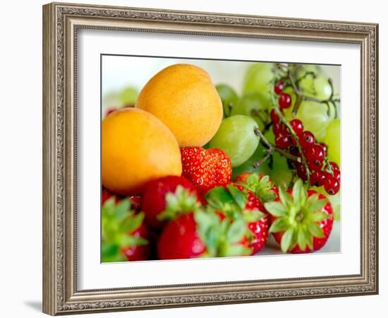 Fruit Bowl in the Saxon Village of Oberfrauenwald-null-Framed Photo