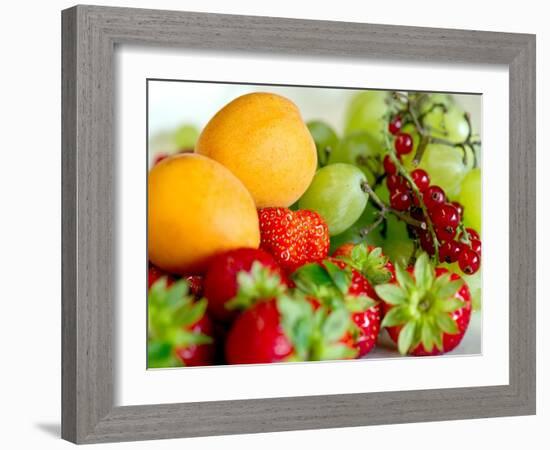 Fruit Bowl in the Saxon Village of Oberfrauenwald-null-Framed Photo