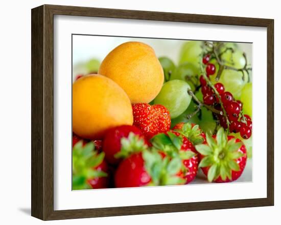 Fruit Bowl in the Saxon Village of Oberfrauenwald-null-Framed Photo