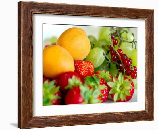 Fruit Bowl in the Saxon Village of Oberfrauenwald-null-Framed Photo