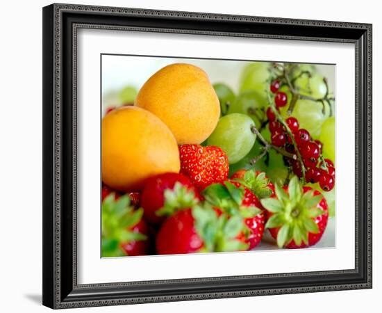 Fruit Bowl in the Saxon Village of Oberfrauenwald-null-Framed Photo