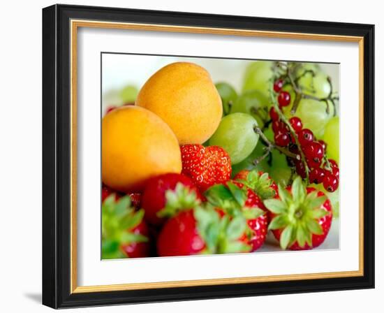 Fruit Bowl in the Saxon Village of Oberfrauenwald-null-Framed Photo
