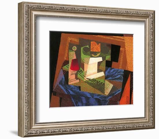 Fruit Bowl on a Tablecloth-Juan Gris-Framed Art Print