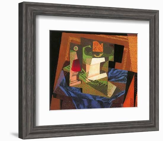 Fruit Bowl on a Tablecloth-Juan Gris-Framed Art Print