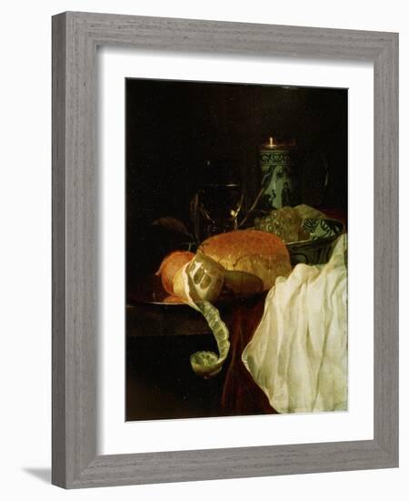 Fruit, Bread and Wine, 17th Century-Juriaen Van Streeck-Framed Giclee Print