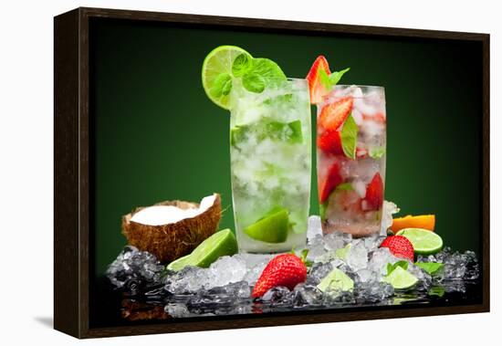 Fruit Cocktail With Dark Background-Jag_cz-Framed Premier Image Canvas