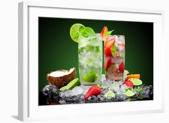 Fruit Cocktail With Dark Background-Jag_cz-Framed Photographic Print