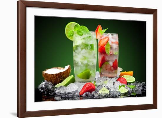 Fruit Cocktail With Dark Background-Jag_cz-Framed Photographic Print