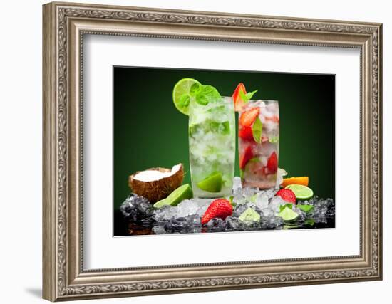 Fruit Cocktail With Dark Background-Jag_cz-Framed Photographic Print