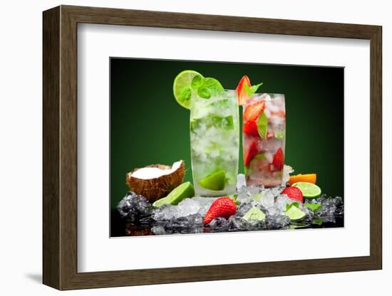 Fruit Cocktail With Dark Background-Jag_cz-Framed Photographic Print